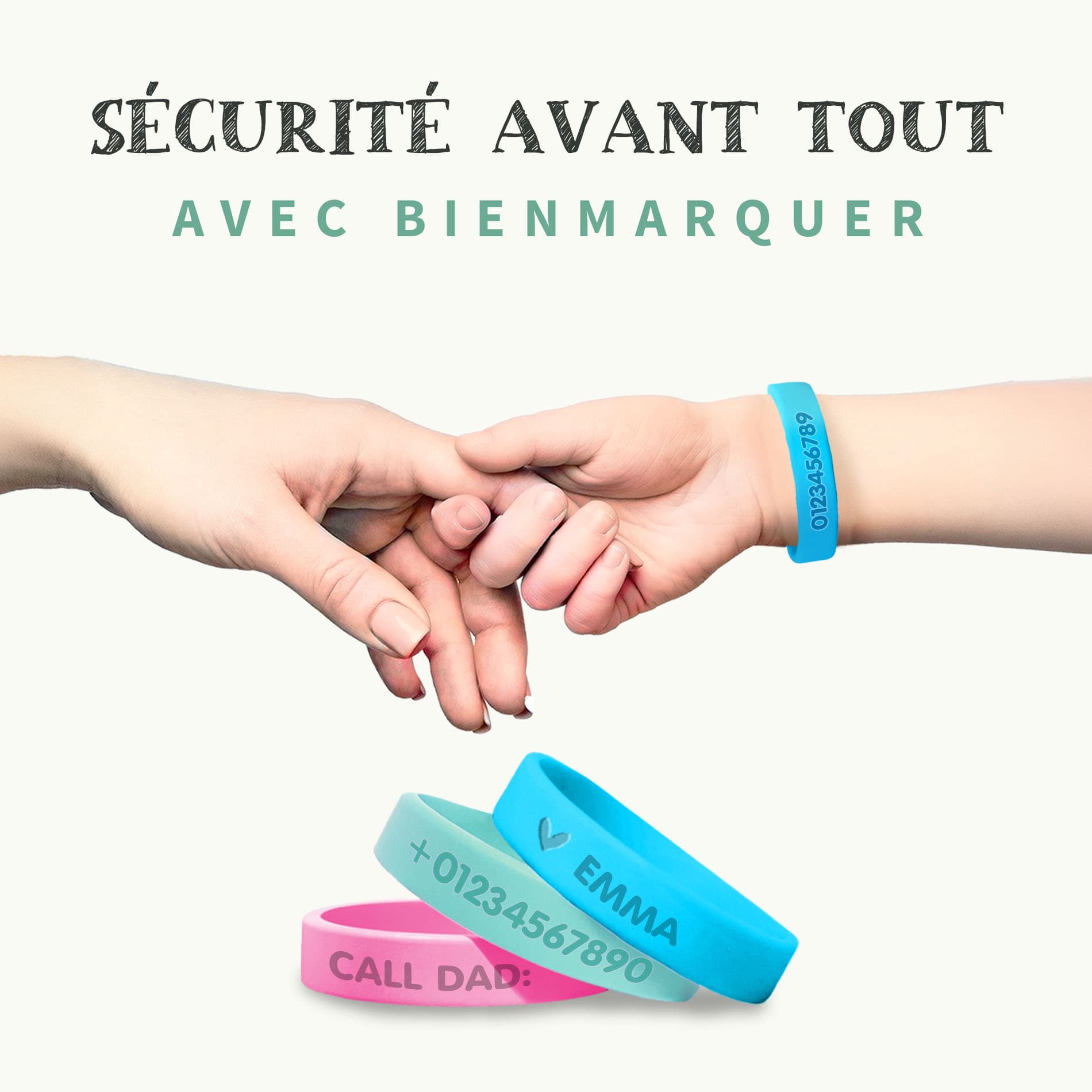 Bracelet d’Identification SOS Phosphorescent