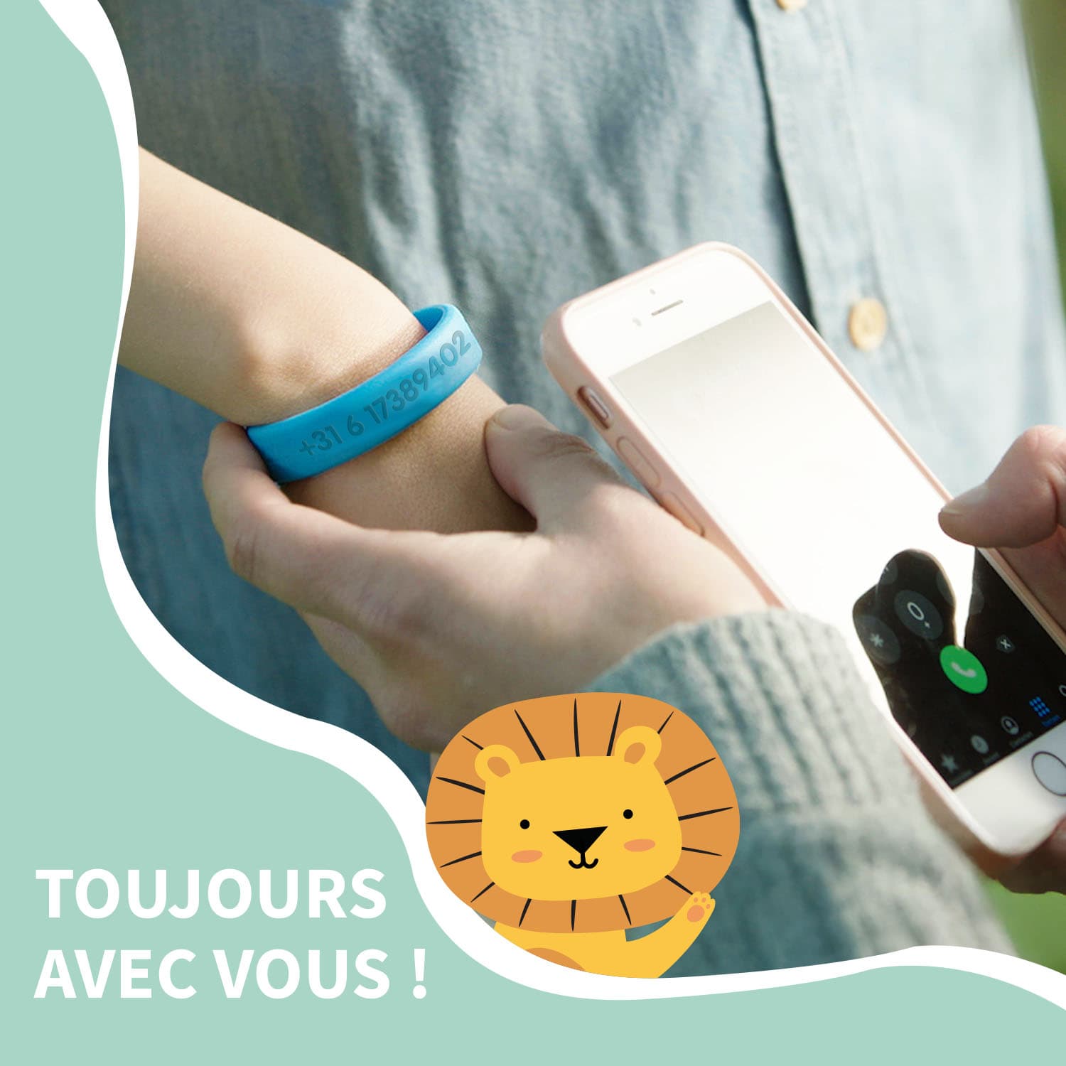 Bracelet d’Identification SOS Phosphorescent