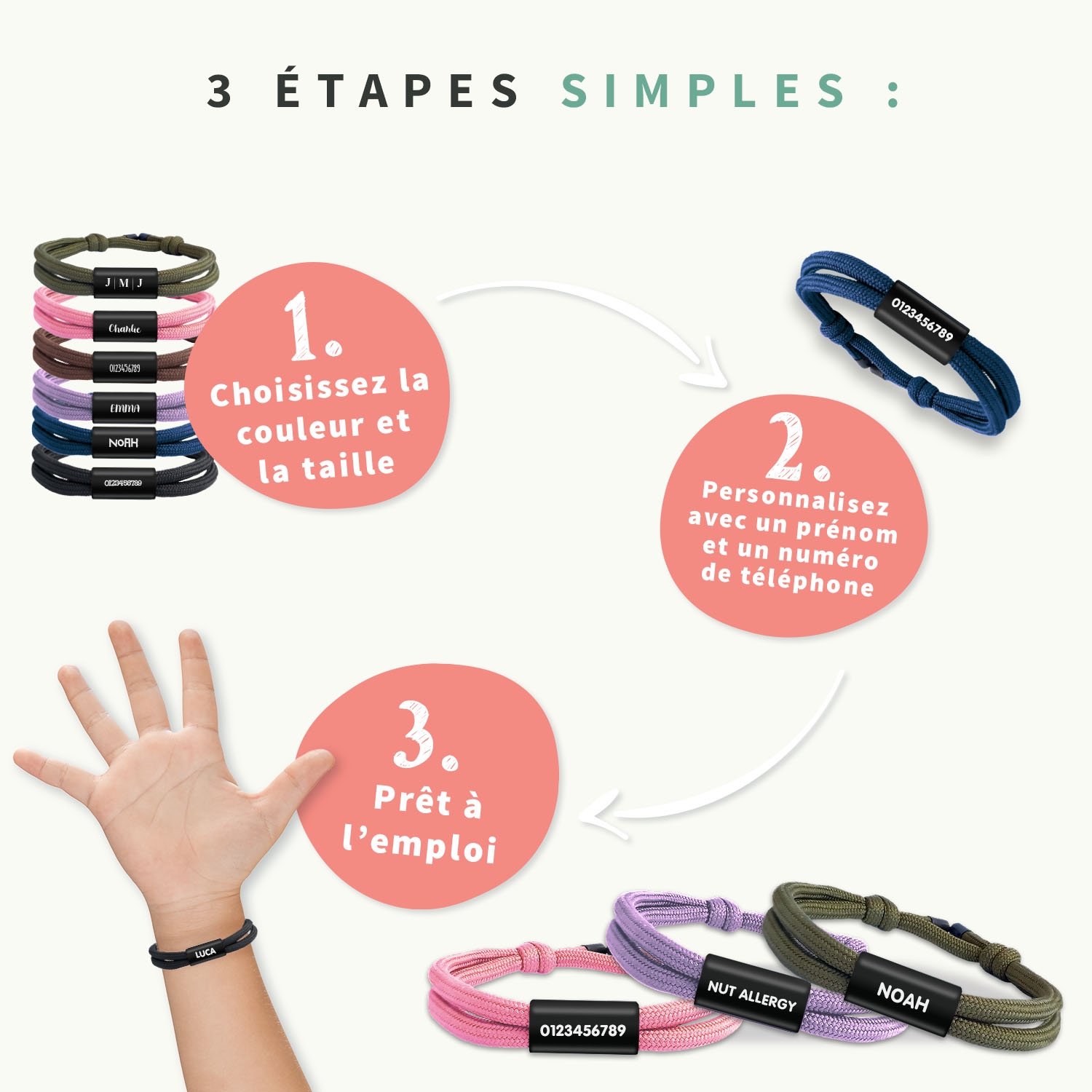 Bracelet personnalisé élégant
