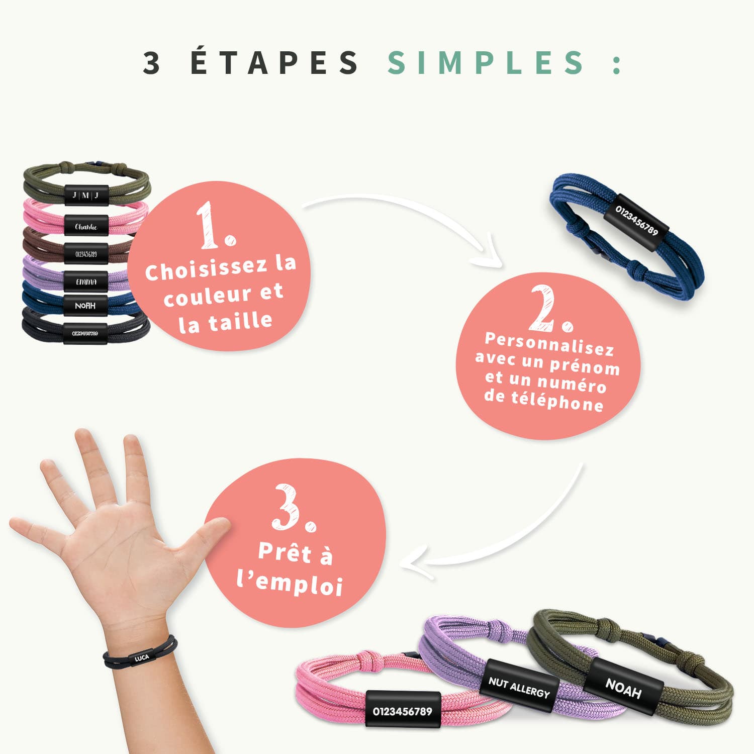 Bracelet personnalisé élégant