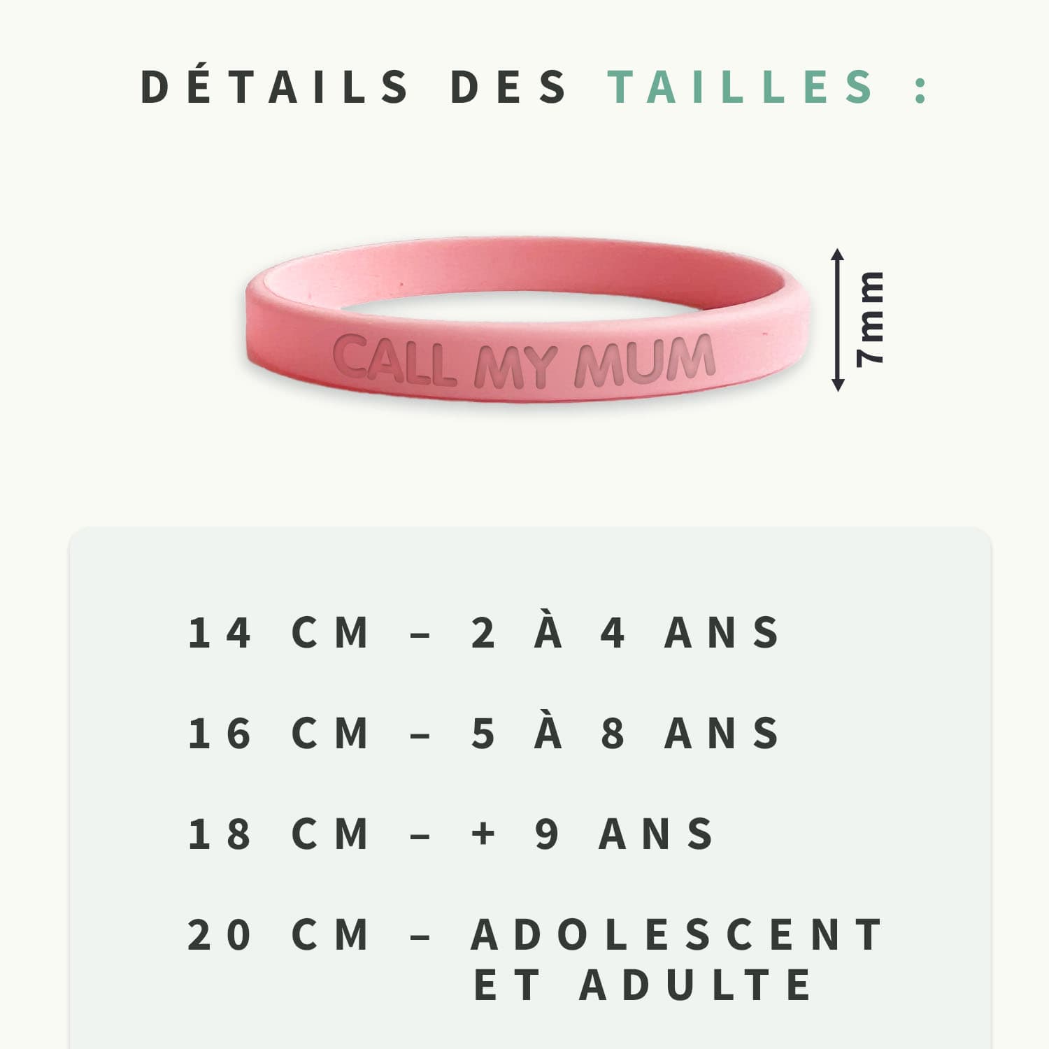 Bracelet SOS fin