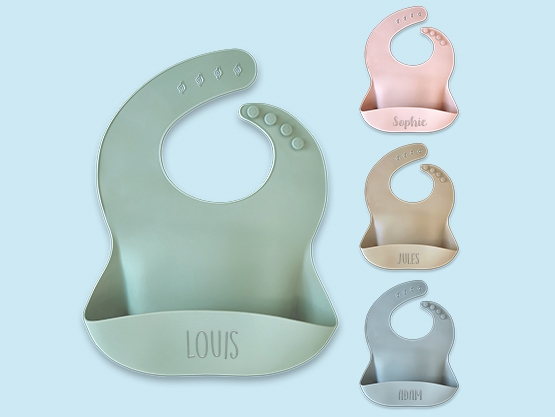 Bavoir Silicone Personnalisé