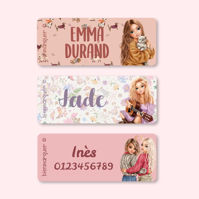 Petites Étiquettes Autocollantes TOPModel