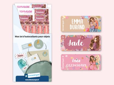Petites Étiquettes Autocollantes TOPModel