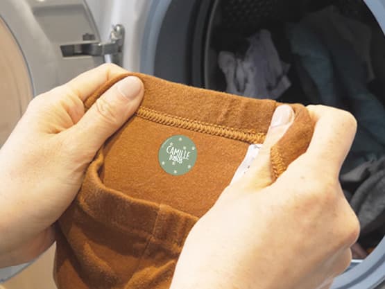 Étiquettes thermocollantes rondes tendance