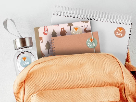 Étiquettes Autocollantes Rondes à Thème