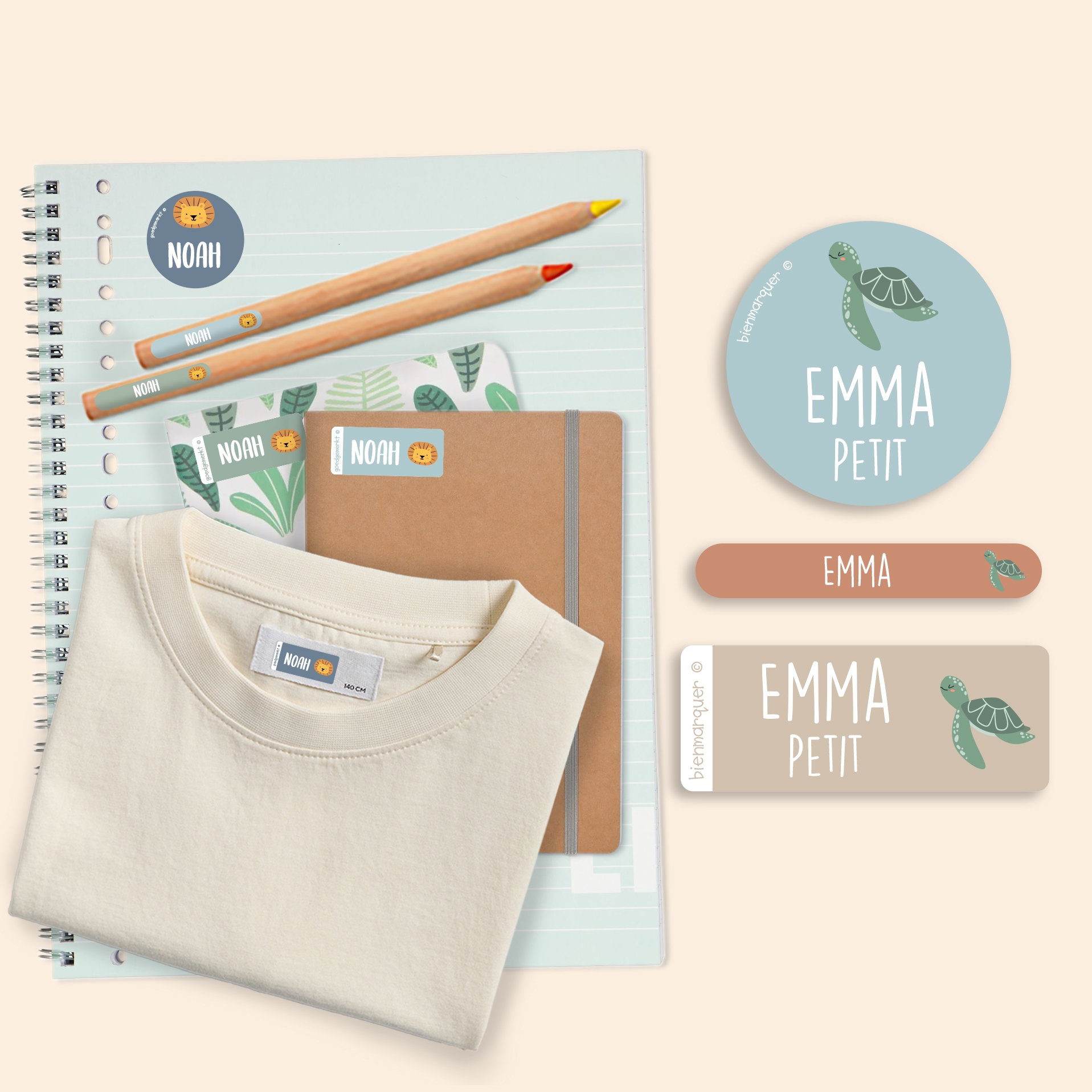 Pack Étiquettes Objets & Vêtements Autocollantes à Thème