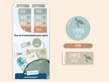 Pack d'Étiquettes Autocollantes pour Objets à Thème