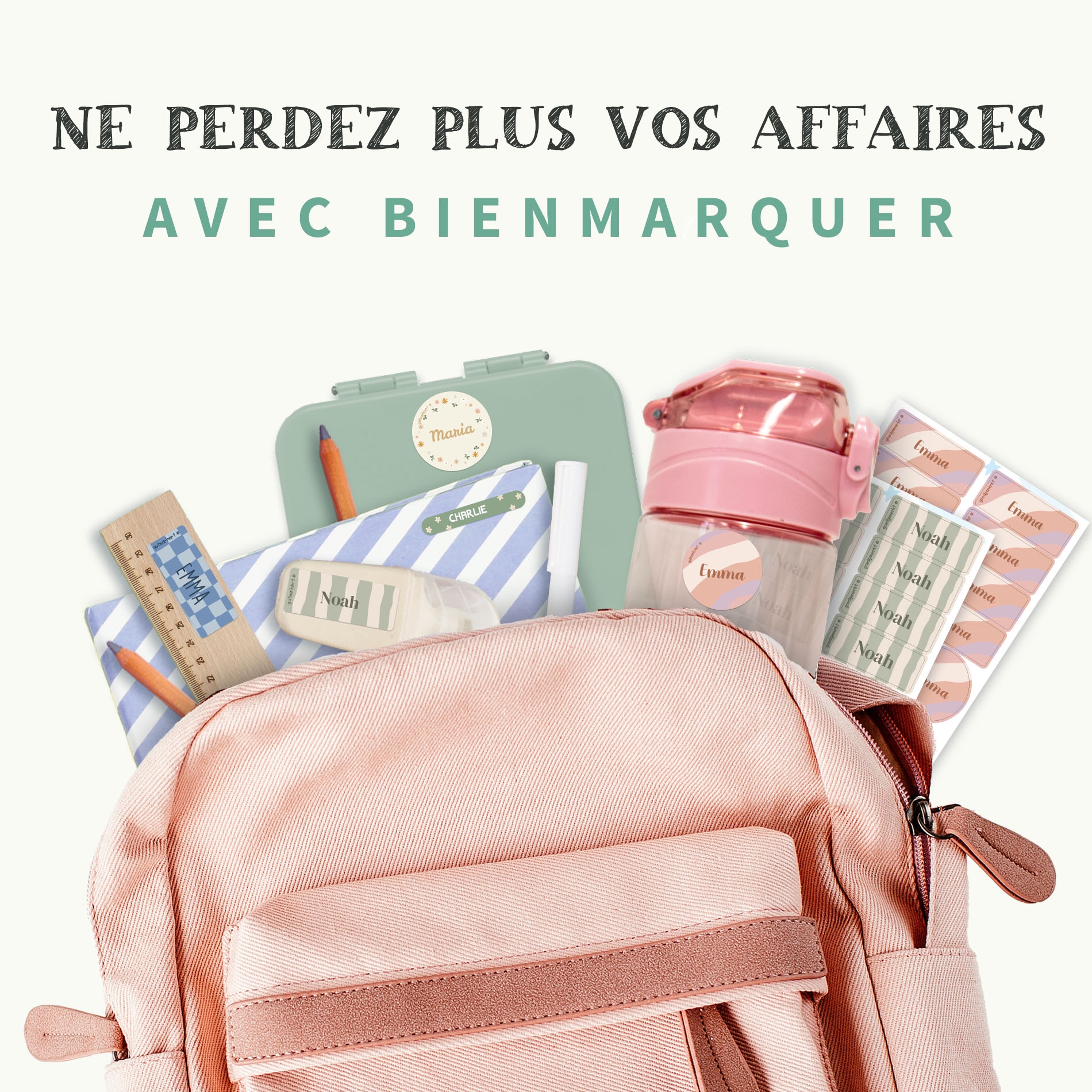 Pack d'Étiquettes Autocollantes pour Objets Tendance