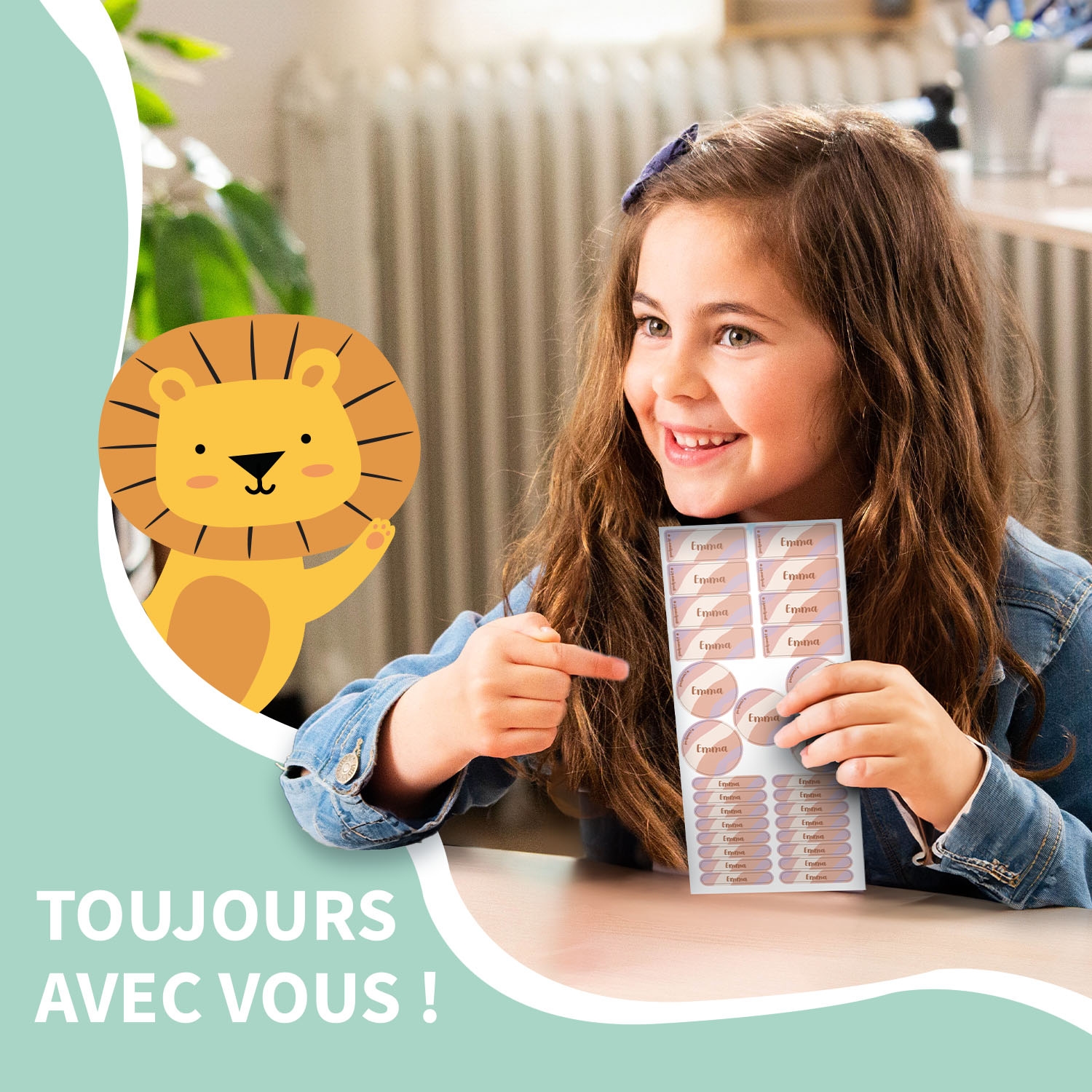 Pack d'Étiquettes Autocollantes pour Objets Tendance