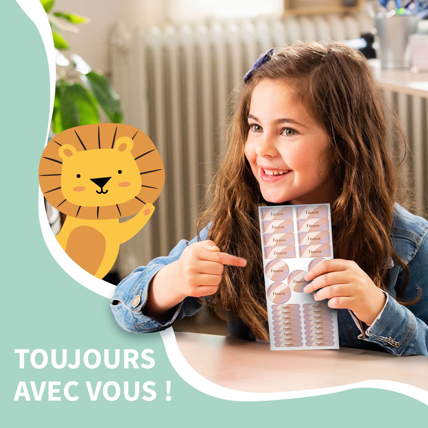 Pack d'Étiquettes Autocollantes pour Objets Tendance