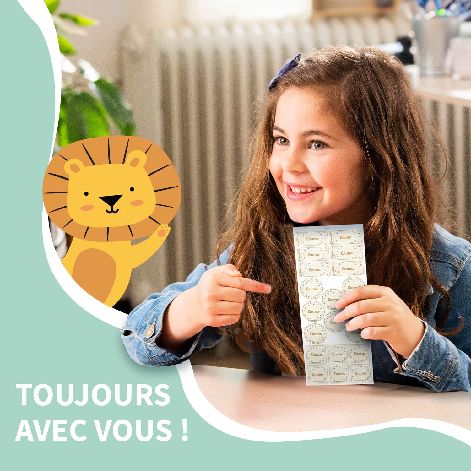 Pack d’Étiquettes Vêtements Autocollantes Tendance