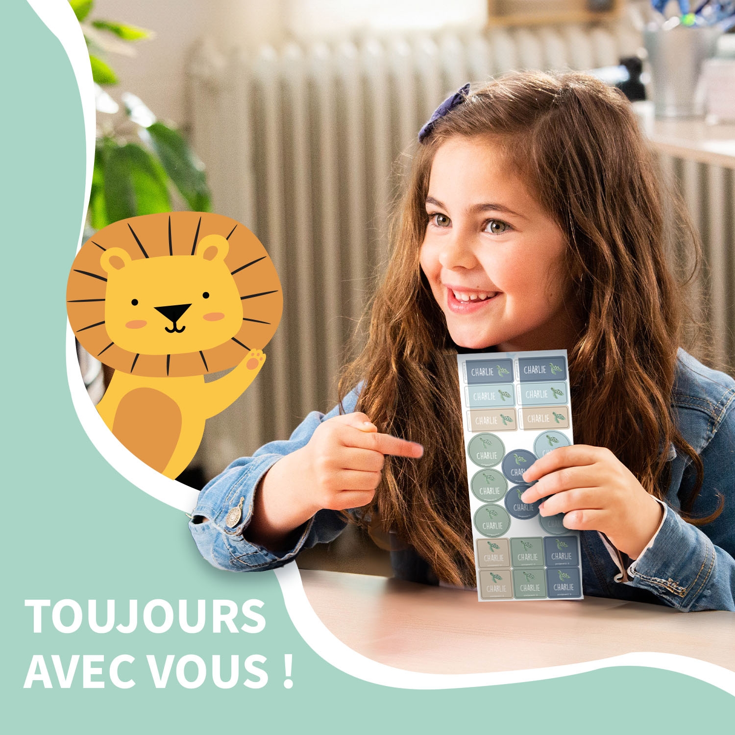 Pack d’Étiquettes Vêtements Autocollantes à Thème