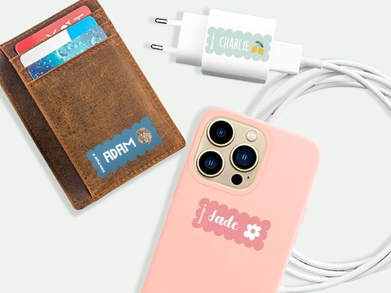 Étiquettes autocollantes avec bords ondulés à thème