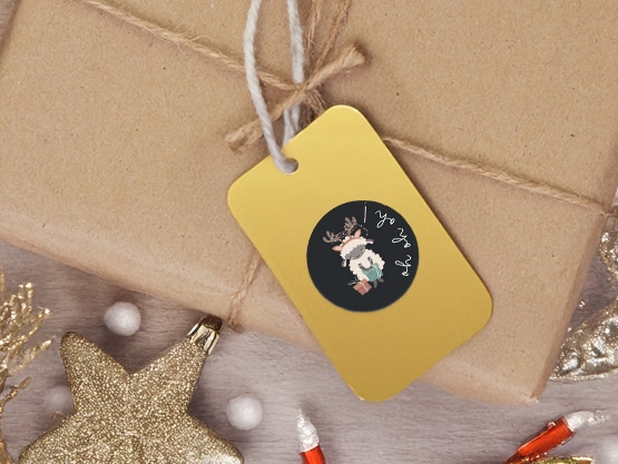 Étiquettes cadeaux de Noël personnalisées