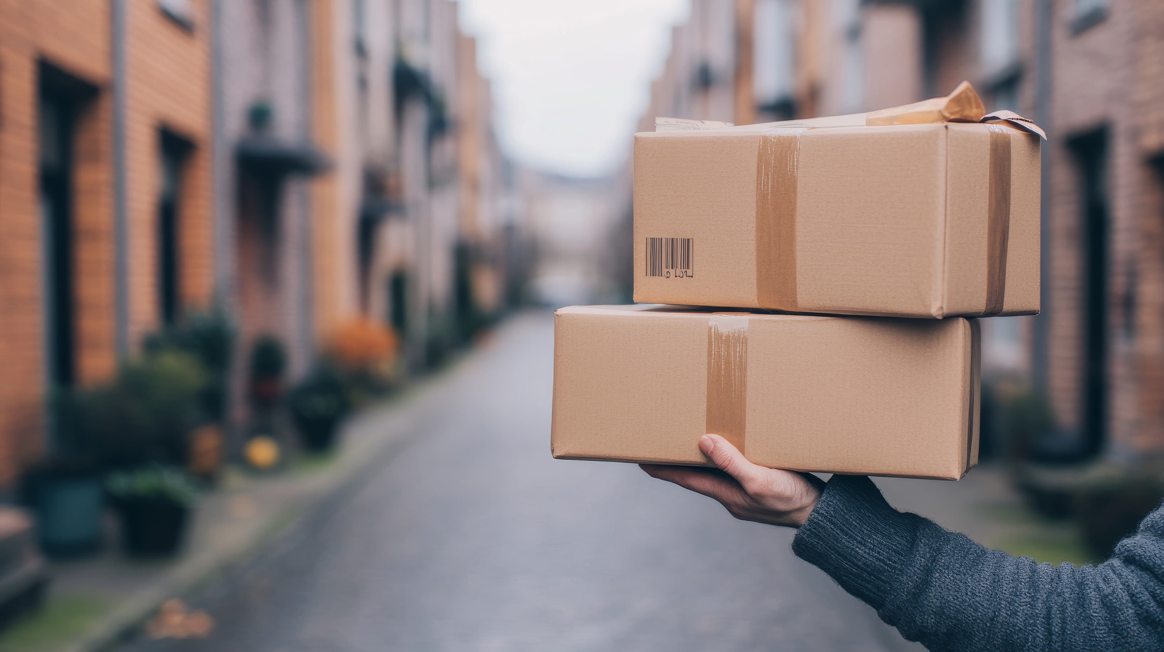 residential_street_delivery_person_holding_packages_235d1d0392